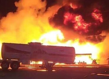 Explotan varias pipas con gasolina en Matamoros