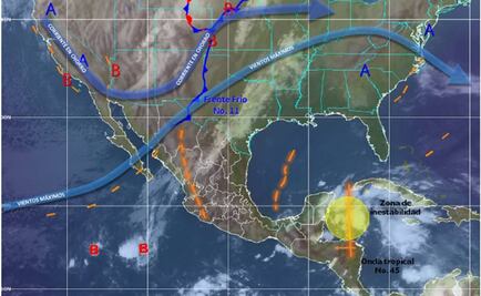 Se forma zona de inestabilidad en el sureste de QRoo