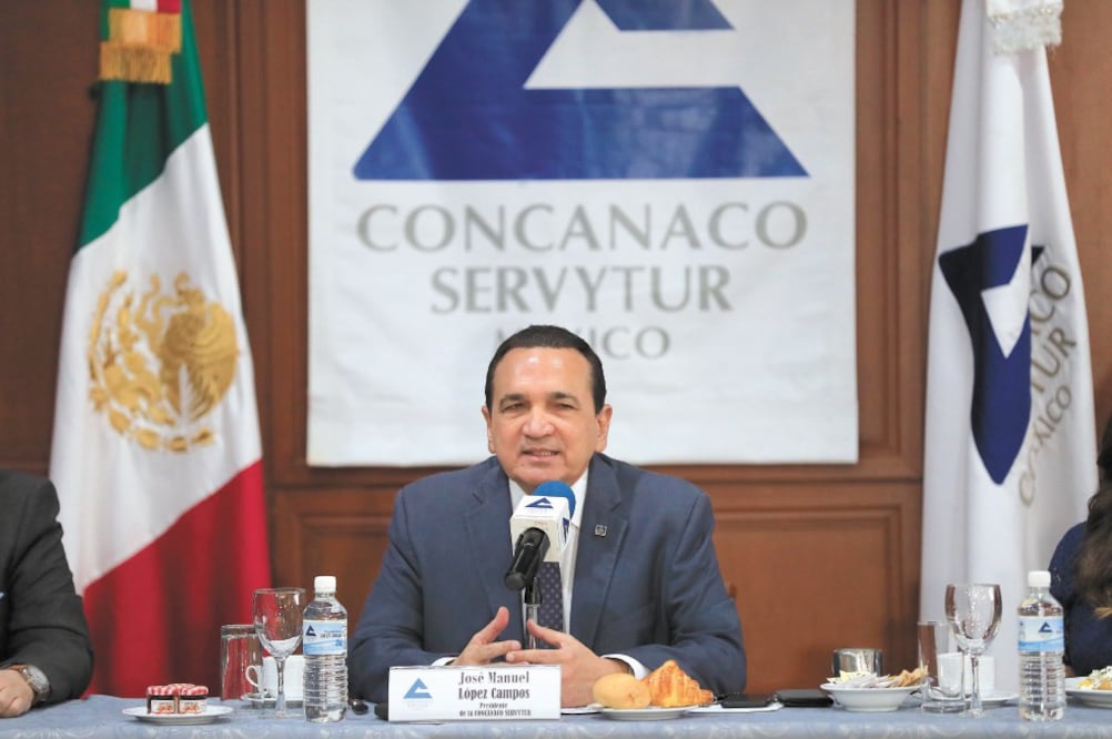 Meta. José Manuel López Campos (Concanaco) dijo que la amenaza de aranceles de Trump es una campaña para reelegirse. Foto: ARCHIVO EL UNIVERSAL