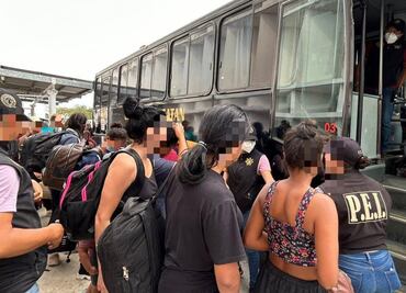 Aseguran a 42 migrantes de origen brasileño en Yucatán