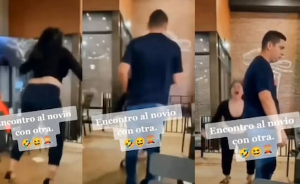 VIDEO. Mujer descubre a su novio con la amante en plena cita y su reacción se hace viral 