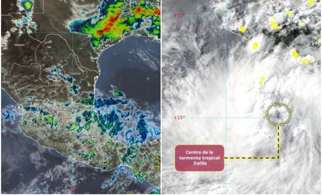 Tormenta tropical Dalila; ¿Qué estados serán los más afectados?
Foto: Captura de pantalla en X (Conagua smn)