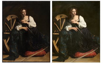 Exhiben restauración de un Caravaggio