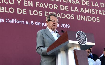 "En la frontera se nos pide cerrar la puerta para hacer un oscuro favor": Muñoz Ledo