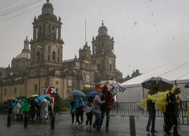 Clima CDMX: Se pronostican lluvias con intervalos de chubascos y posible caída de granizo hoy, 8 de agosto