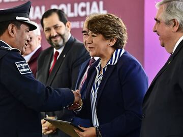 Delfina Gómez anuncia renivelación salarial para policías; pasará de 15 mil 446 a 17 mil 163 pesos