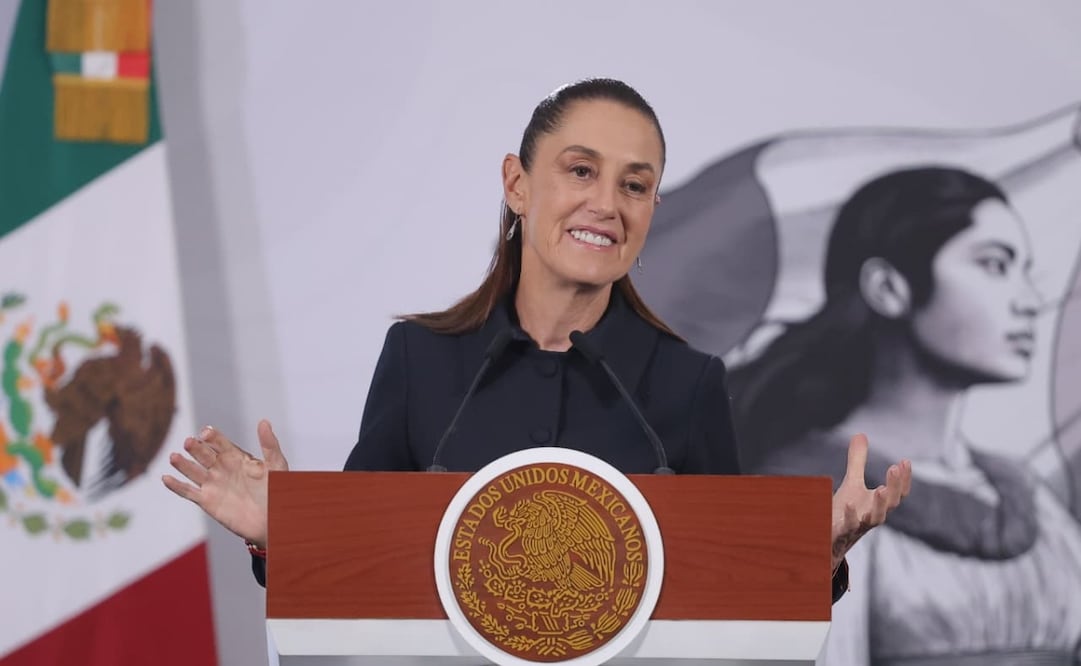 Conferencia matutina de la presidenta Claudia Sheinbaum Pardo en Palacio Nacional el 01 de abril de 2026. Foto: Gabriel Pano / EL UNIVERSAL