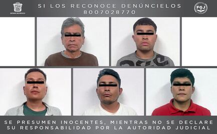 Cae 5 integrantes de los "Mafufos" por robo a cajeros automáticos en el Valle de México 