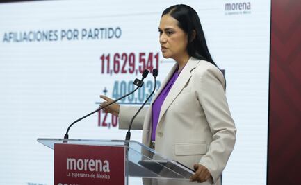 Tenemos 12 millones de afiliados a Morena, celebra Montiel; defiende trabajo de Luisa Alcalde y Andy López