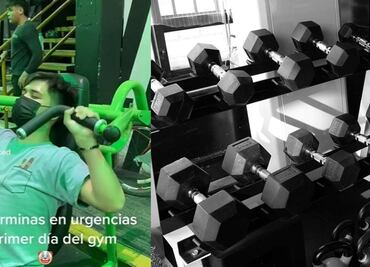 VIDEO: Se anima a ir al gimnasio por primera vez... y acaba en el hospital