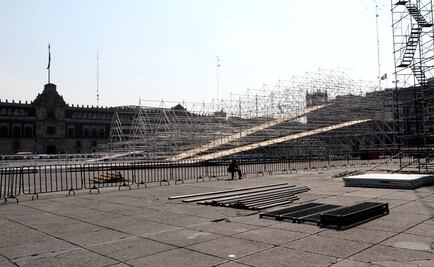GDF inicia instalación de la pista de hielo en el Zócalo