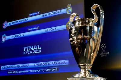 Definidas las semifinales de la Champions League