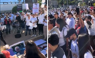 Video viral en Culiacán no era celebración por licencia de Rocha; imágenes son de marcha en 2025 