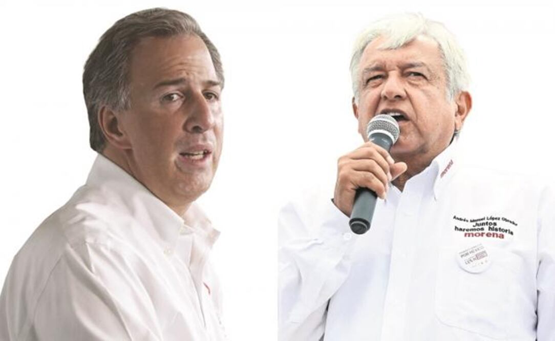 José Antonio Meade & Andrés Manuel López Obrador - File photo/EL UNIVERSAL
