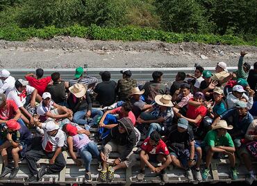 Integrantes de segunda caravana migrante permanecen varados en Chiapas
