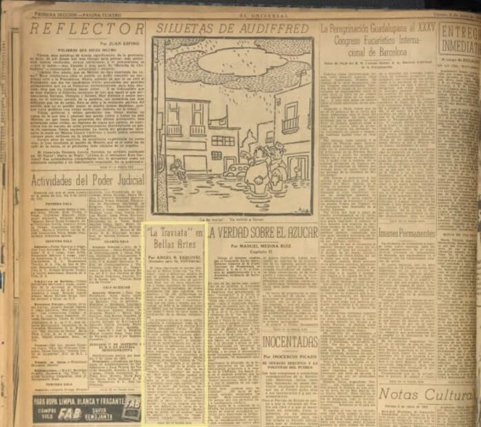 En 1952, Maria Callas causó furor en Bellas Artes y el barítono Ángel R. Esquivel reseñó el suceso