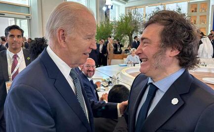 Milei saluda a Biden y se reúne con la directora del FMI en la cumbre del G7 en Italia