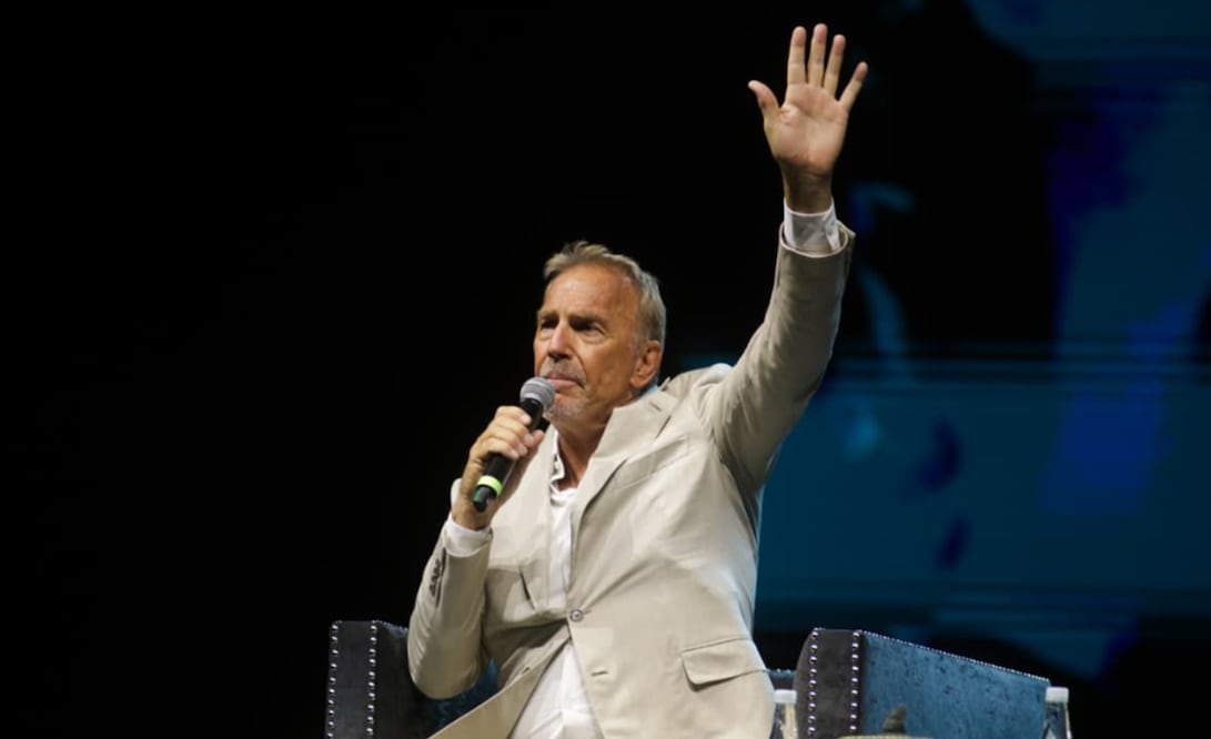 Kevin Costner formó parte de "México Siglo XXI, Mentes que Iluminan el Futuro" hoy viernes 5 de septiembre. Foto: Carlos Mejía/EL UNIVERSAL.