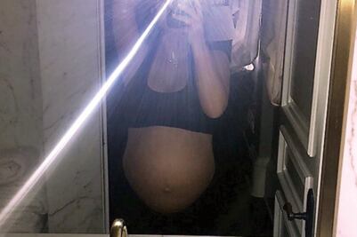 Kim Kardashian presume a su segundo bebé