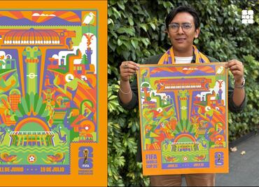Así es el póster oficial de la Ciudad de México para el Mundial 2026; ¿Qué elementos figuran en el cartel?