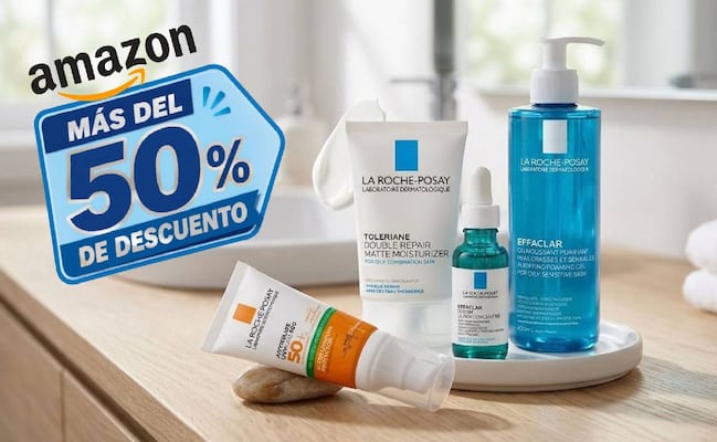 La Roche-Posay remata rutina de skin care completa; los mejores productos con más del 50% de descuento