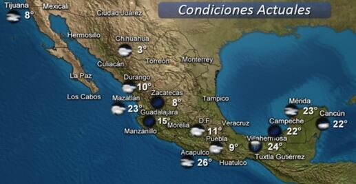 Prevalece potencial de precipitaciones por frente frío 24