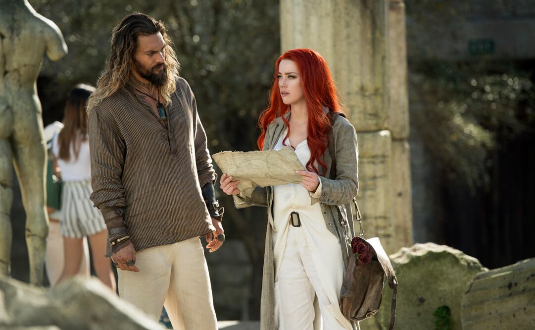 Amber Heard y Jason Momoa. Foto: Archivo