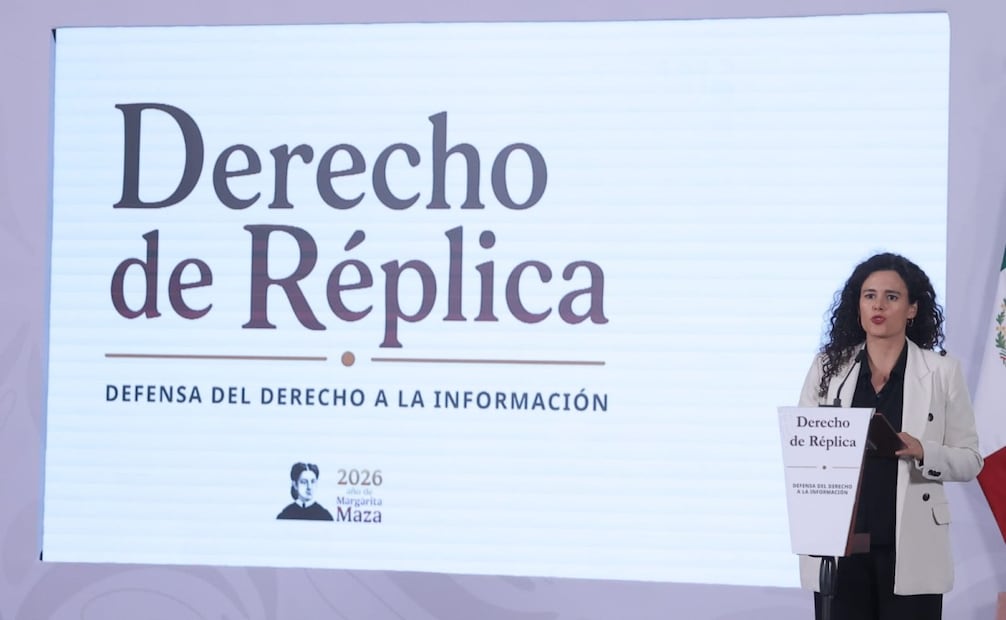 Conferencia "Derecho de réplica", encabezada por la consejera jurídica de la presidencia, Luisa María Alcalde. Foto: Gabriel Pano / EL UNIVERSAL