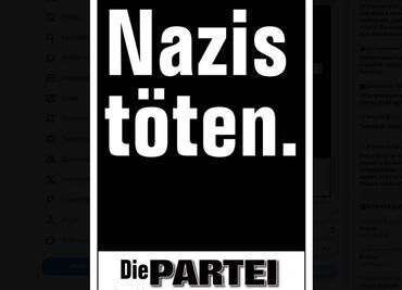 Justicia alemana autoriza un mensaje electoral satírico sobre "disparar a nazis"