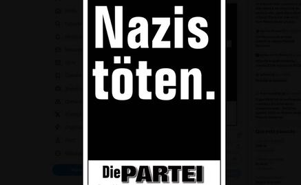 Justicia alemana autoriza un mensaje electoral satírico sobre "disparar a nazis"