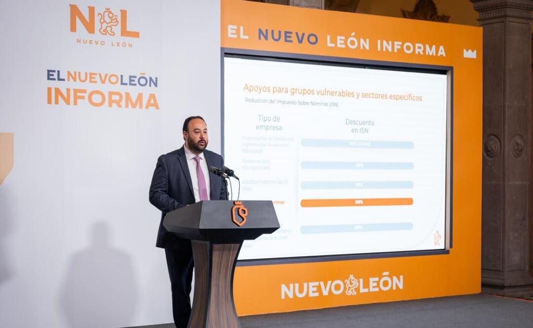 Gobierno de Nuevo León anuncia incentivos fiscales para empresas y grupos de atención prioritaria. Foto: Especial