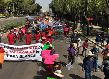 Con bloqueos en CDMX, triquis de Oaxaca exigen retorno seguro de familias desplazadas por violencia