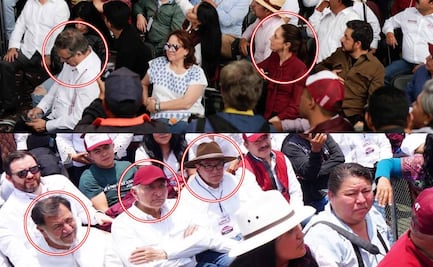 Juntos, pero separados; "Corcholatas" arropan a Delfina Gómez en cierres de campaña