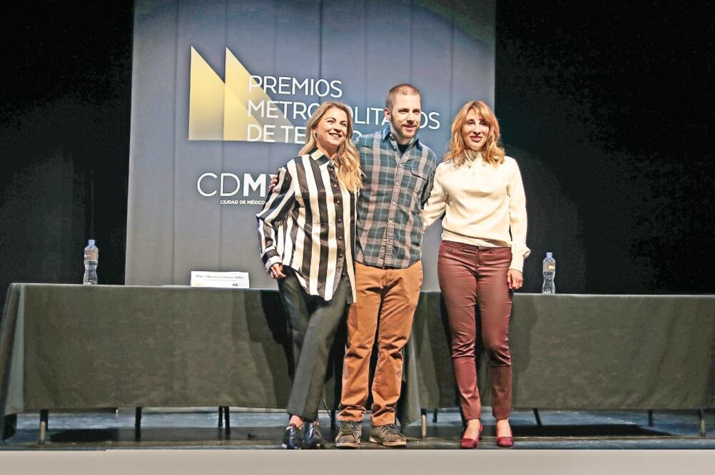 Los voceros de los premios Ludwika Paleta, Luis Arrieta y Mónica Huarte. (ALEJANDRO ACOSTA. EL UNIVERSAL)