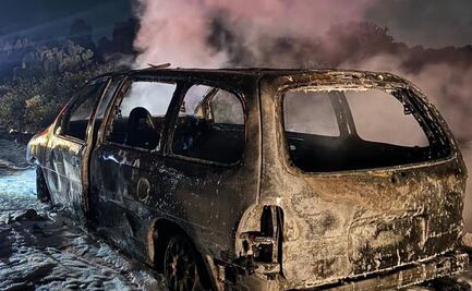 Explota camioneta cargada con combustible presuntamente robado en Epazoyucan, Hidalgo