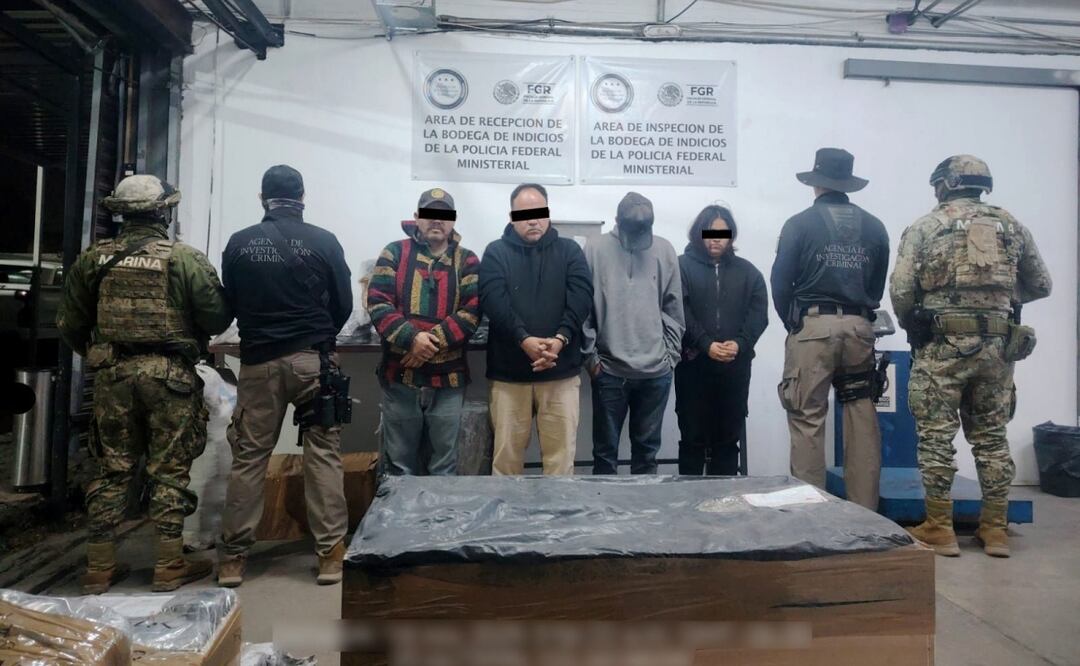 Caen 9 integrantes de célula dedicada a modificar vehículos para traficar drogas en Jalisco (14/11/2025). Foto: Especial