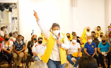 Carmen Pacheco, candidata por el PRD, PAN y PRI promete acabar con la delincuencia en GAM