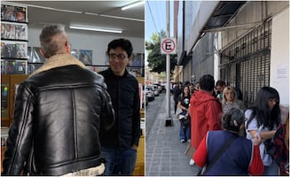 Fans de La Gusana Ciega se adueñan de calles del centro por su firma de autógrafos 
