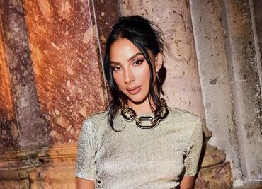 María Chacón brilla en ceñido vestido negro con tachuelas