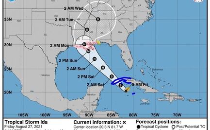 Ciclón "Ida" se convierte en huracán al acercarse a Cuba