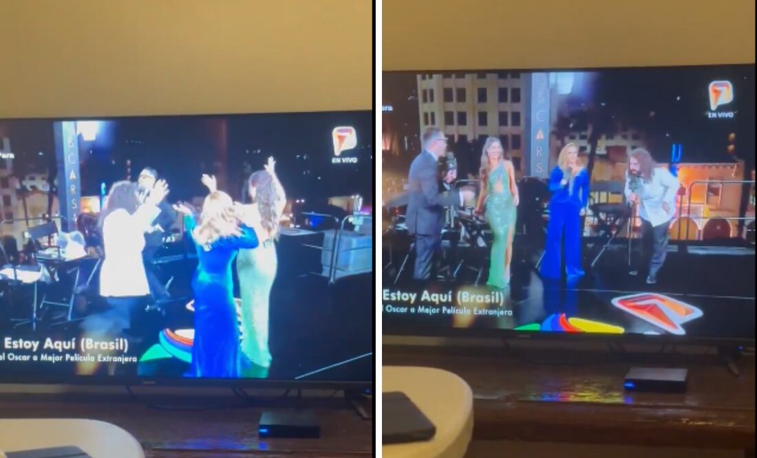 El festejo televisado que desató la derrota de "Emilia Pérez" en los premios de la Academia.
Foto: Captura de pantalla en X