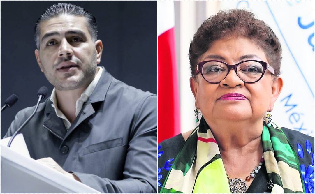 García Harfuch y Ernestina Godoy. Foto: Especial