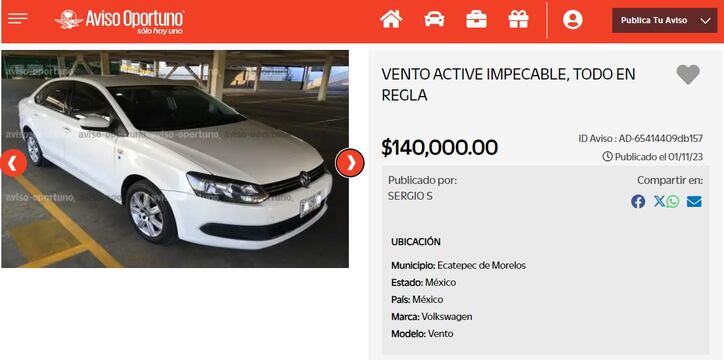 Volkswagen Vento 2014