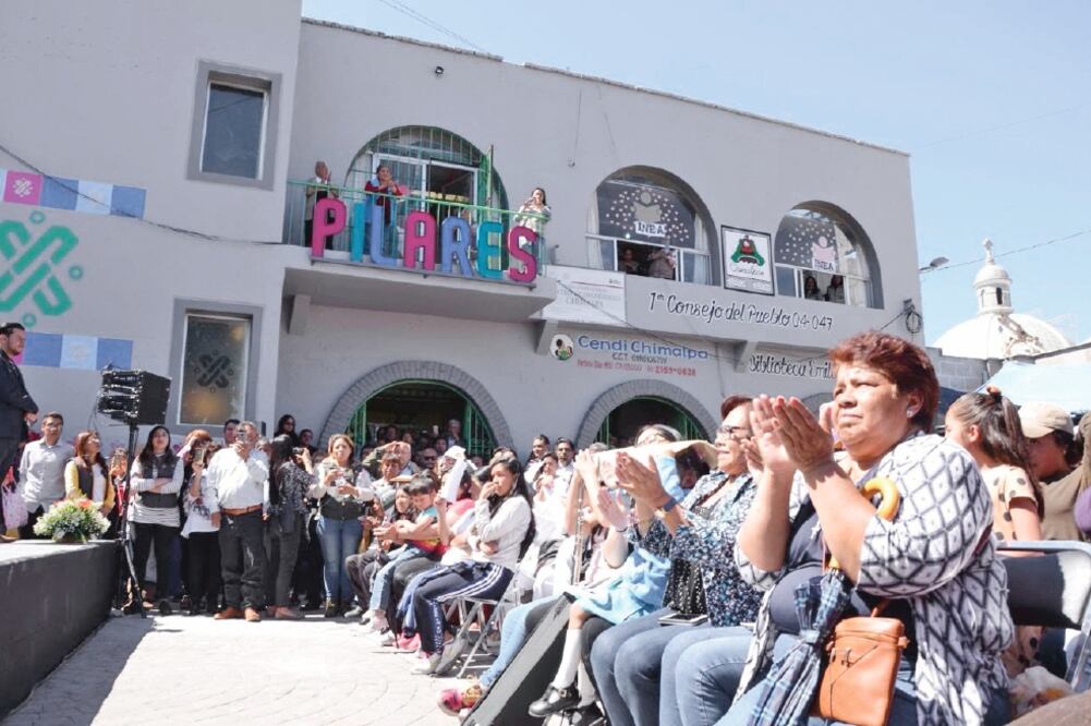 La jefa de Gobierno capitalina, Claudia Sheinbaum Pardo, acudió ayer por la tarde a la colonia Chimalpa en la alcaldía Cuajimalpa para inaugurar el quinto Pilar que entra en operación en la Ciudad de México. Foto: ESPECIAL
