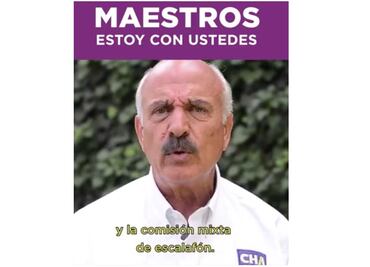 Ofrece “Chacho” Barraza defender derechos de maestros