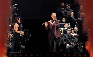 Los Ángeles Azules y Sariñana cruzan lo clásico con la cumbia junto a Andrea Bocelli en el Zócalo