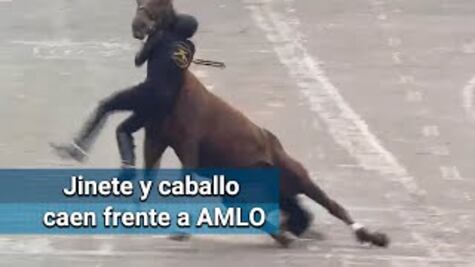 Desfile revolucionario termina con militar herido