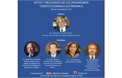Foro “Mitos y realidades de los organismos constitucionales autónomos”