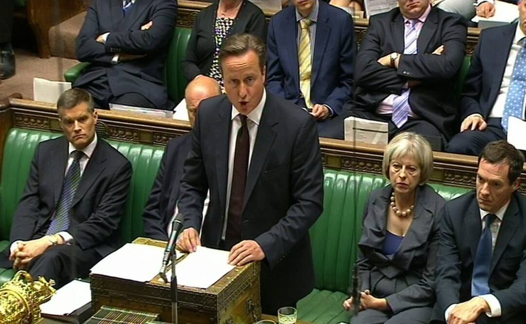 El primer ministro británico reveló, ante la Cámara de los Comunes, el ataque con un dron en tierras sirias donde fallecieron dos británicos pertenecientes al Estado islámico. (Foto: AP)
