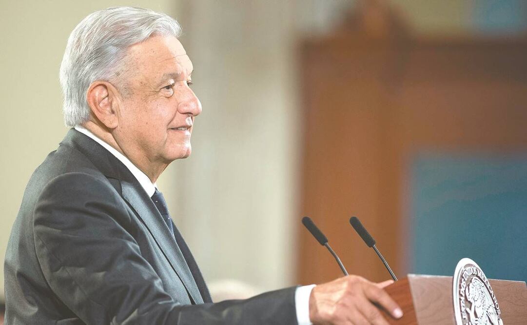 El presidente mexicano, Andrés Manuel López Obrador, ayer durante su conferencia matutina. Foto: EFE.